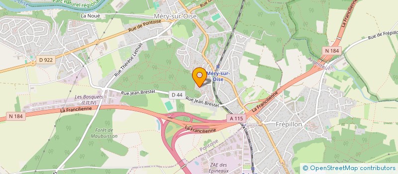 localisation de l'entreprise LUSCALD  MERY-SUR-OISE