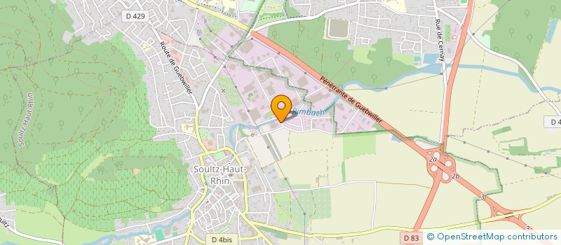 localisation de l'entreprise LUSCHTIGA RUSCHTIGA SCHARRASCHLIFER  SOULTZ-HAUT-RHIN