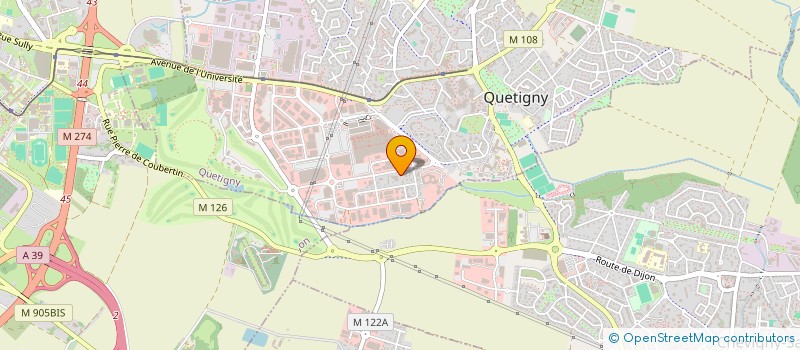 localisation de l'entreprise LUSCIOUS INSTITUT FRANCE  QUETIGNY