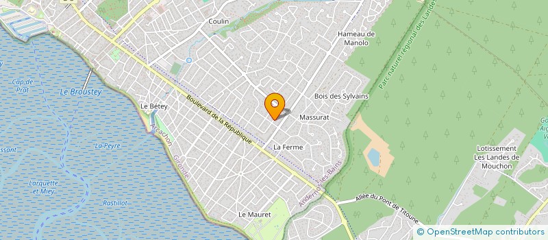 localisation de l'entreprise LUSCRA  ANDERNOS-LES-BAINS