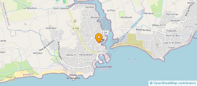 localisation de l'entreprise LUSCUS  PLOBANNALEC-LESCONIL