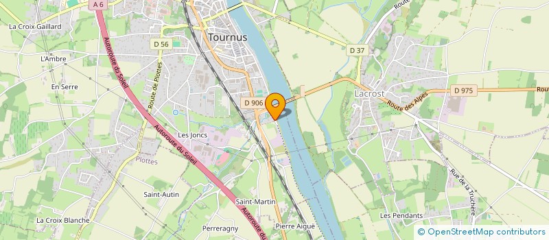 localisation de l'entreprise LUSEA à TOURNUS