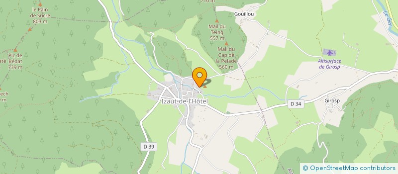 localisation de l'entreprise LUSEB  IZAUT-DE-L HOTEL