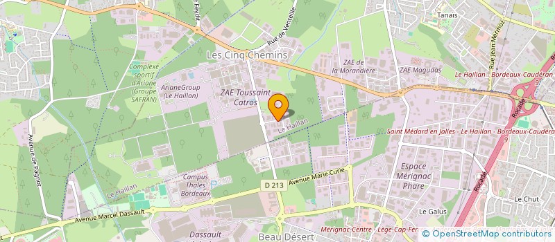 localisation de l'entreprise LUSEO à LE HAILLAN
