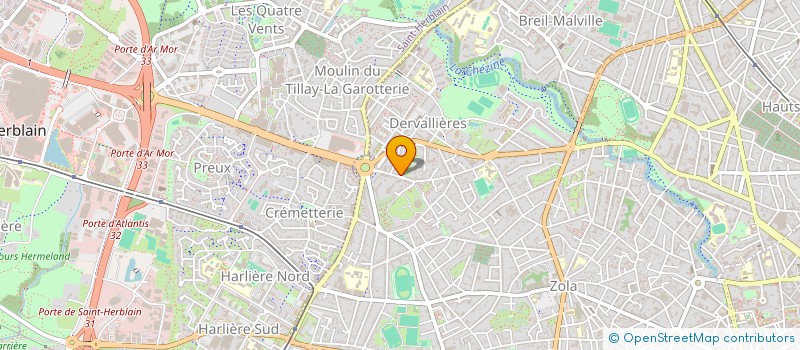 localisation de l'entreprise LUSI à NANTES