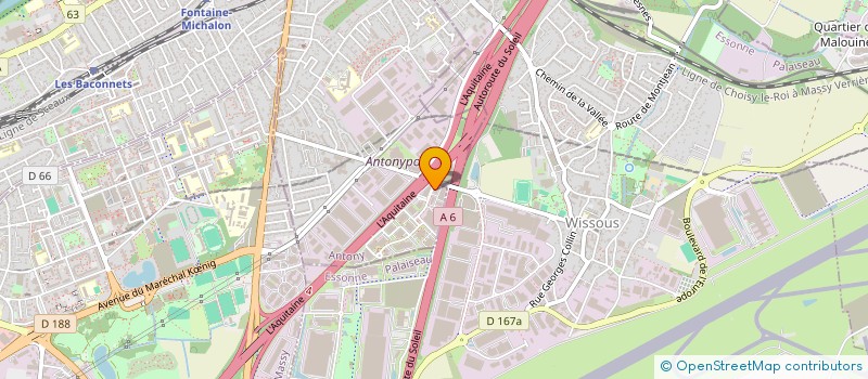 localisation de l'entreprise LUSIDERM à ANTONY