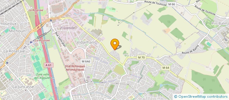 localisation de l'entreprise LUSIGNAC  LACROIX-FALGARDE