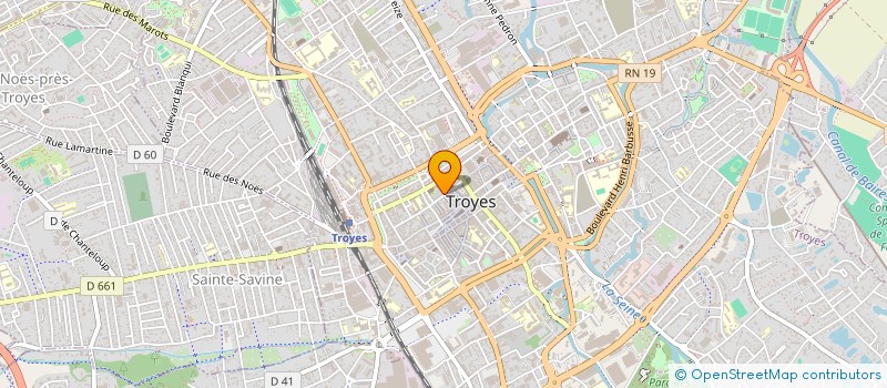 localisation de l'entreprise LUSIGNY SURF BIKE à TROYES