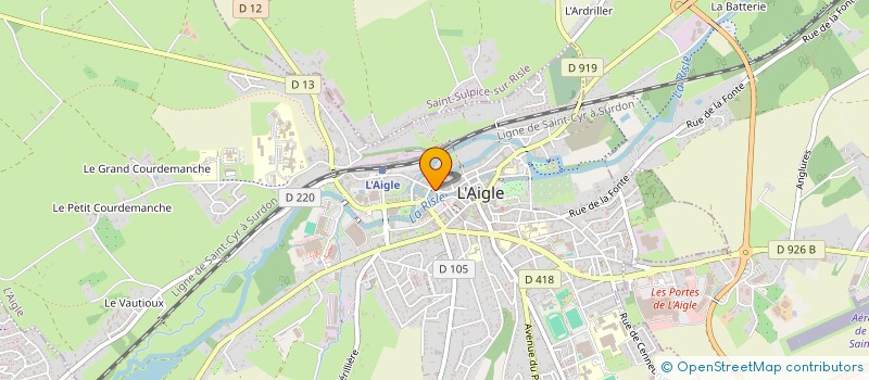localisation de l'entreprise LUSION à L'AIGLE