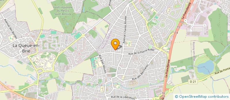 localisation de l'entreprise LUSITANE à PONTAULT-COMBAULT