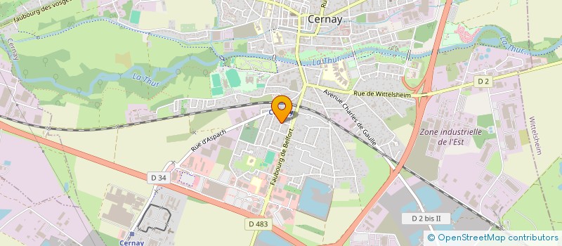 localisation de l'entreprise LUSITANIA à CERNAY