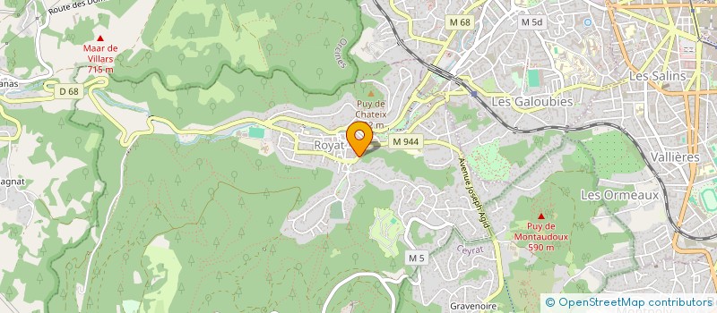 localisation de l'entreprise LUSITANIA  ROYAT