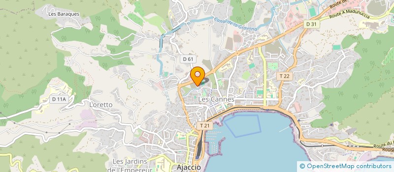 localisation de l'entreprise LUSITANO à AJACCIO
