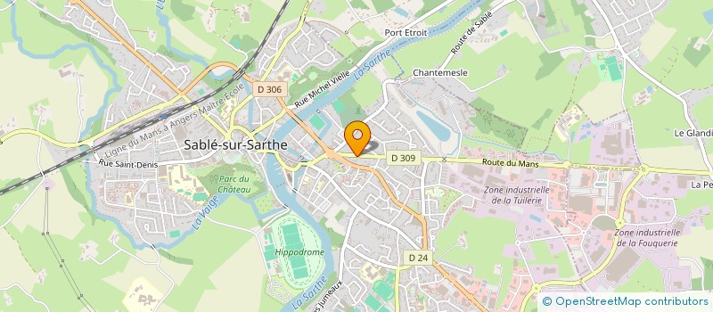 localisation de l'entreprise LUSO BAC à SABLE-SUR-SARTHE