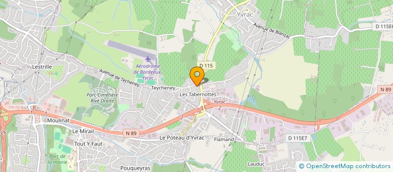 localisation de l'entreprise LUSO-BAT à YVRAC