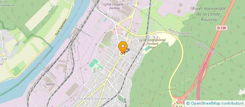 localisation de l'entreprise LUSO BAT à GRAND-COURONNE