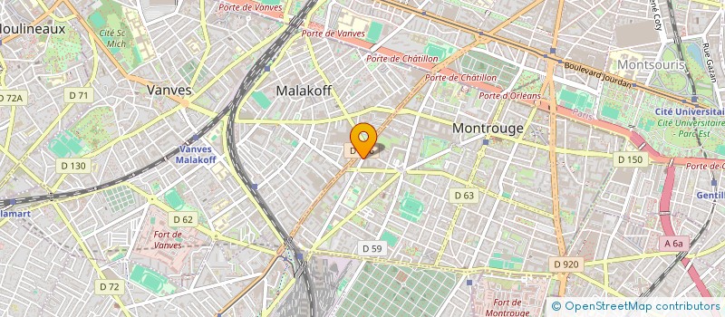 localisation de l'entreprise LUSO EXPERTISE à MONTROUGE