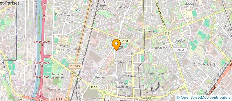 localisation de l'entreprise LUSO MACONNERIE  GRENOBLE