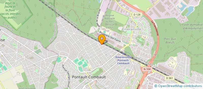 localisation de l'entreprise LUSO MOBILIER à PONTAULT-COMBAULT