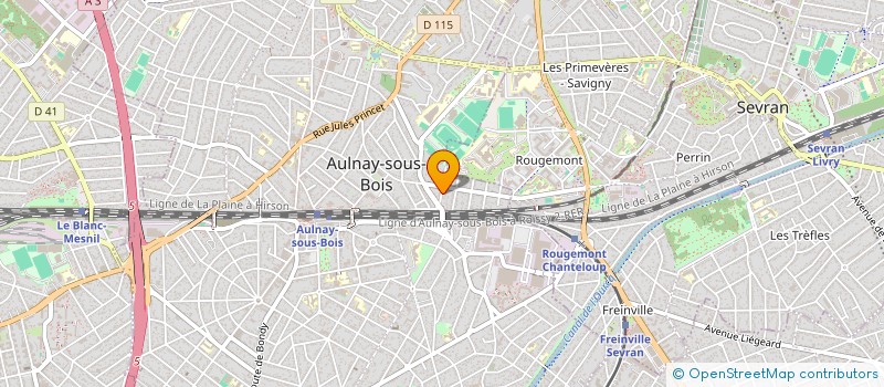 localisation de l'entreprise LUSO PEINTURES à AULNAY-SOUS-BOIS