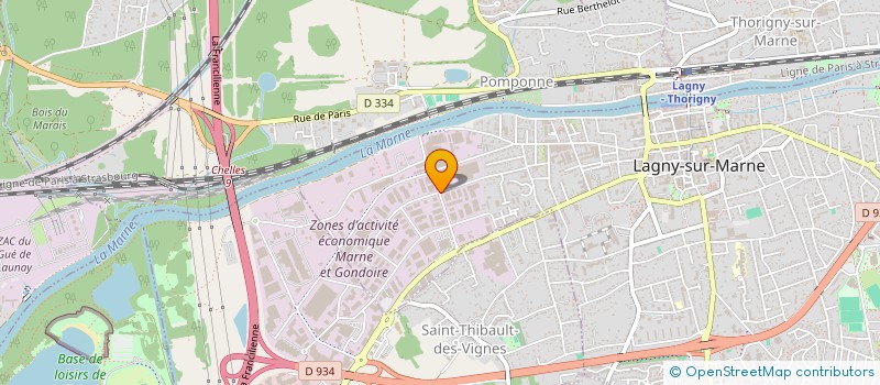 localisation de l'entreprise LUSO PLAQUE & PLATRE à LAGNY-SUR-MARNE