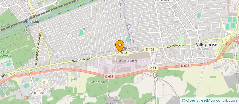 localisation de l'entreprise LUSO PNEUS à VAUJOURS