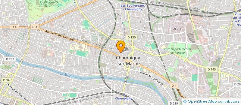 localisation de l'entreprise LUSO PRESSE à CHAMPIGNY-SUR-MARNE
