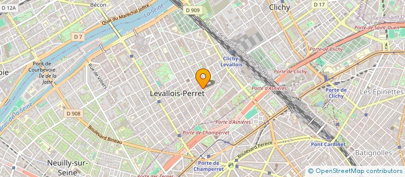 localisation de l'entreprise LUSO TIME SERVICES à LEVALLOIS-PERRET