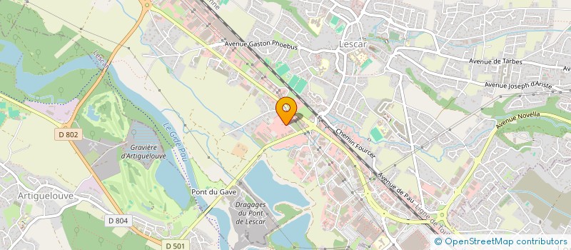 localisation de l'entreprise LUSO TOITURES PINHEIRO à LESCAR