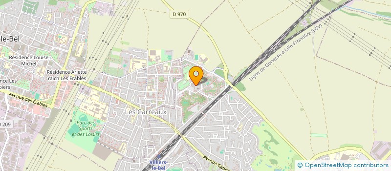 localisation de l'entreprise LUSO VIVA  GONESSE