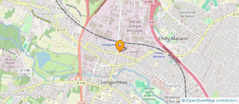 localisation de l'entreprise LUSOBAT à LONGJUMEAU