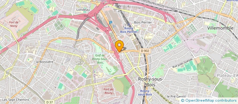 localisation de l'entreprise LUSOCLIM à ROSNY-SOUS-BOIS