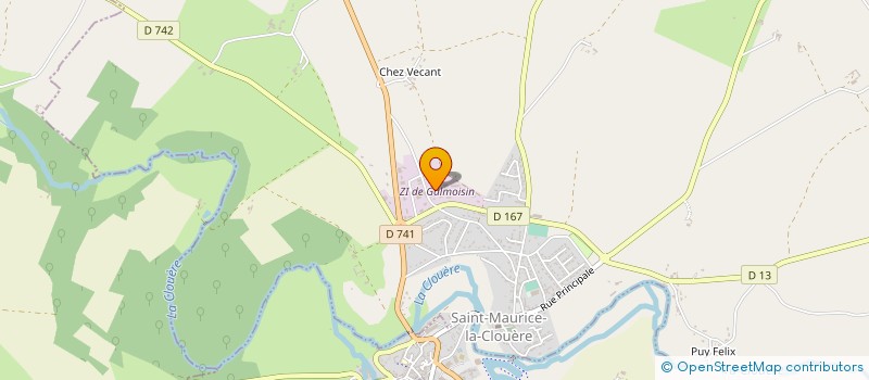 localisation de l'entreprise LUSODAL à SAINT-MAURICE-LA-CLOUERE