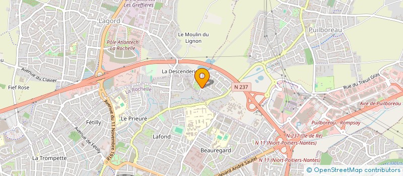 localisation de l'entreprise LUSOPHILE à PUILBOREAU