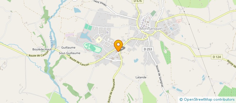 localisation de l'entreprise LUSOPTIC  MONFLANQUIN