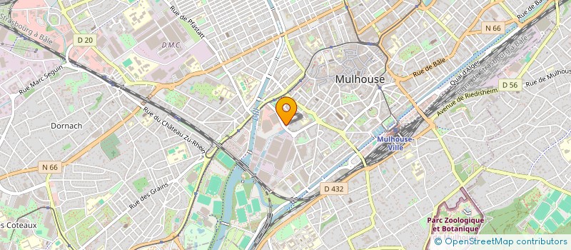 localisation de l'entreprise LUSSAC COIFFURES  MULHOUSE