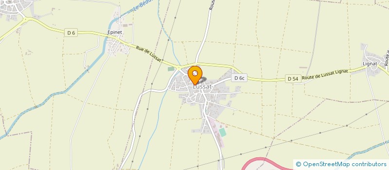 localisation de l'entreprise LUSSAT AUTREFOIS  LUSSAT