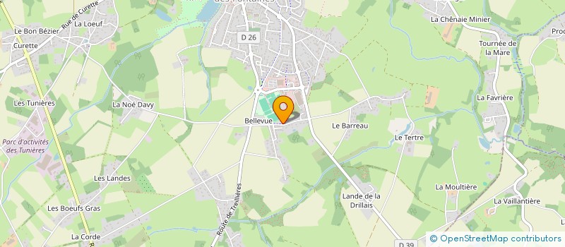 localisation de l'entreprise LUSSEAU RODOLPHE  GRANDCHAMP-DES-FONTAINES