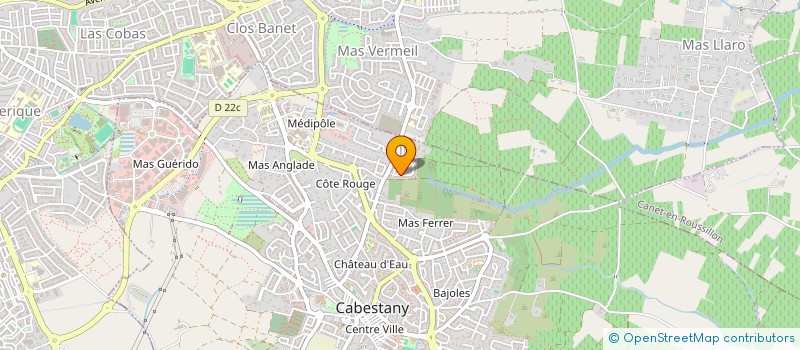 localisation de l'entreprise LUSSEM  CABESTANY