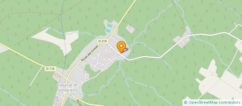 localisation de l'entreprise LUSSIER 1  CABANAC-ET-VILLAGRAINS