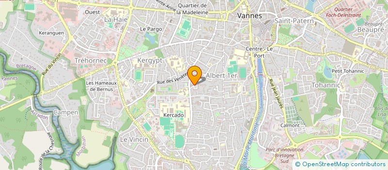 localisation de l'entreprise LUSSIEZ CONSORTS à VANNES