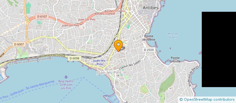 localisation de l'entreprise LUSSO ET COMPAGNIE PENSION LES CAPUCINES à ANTIBES