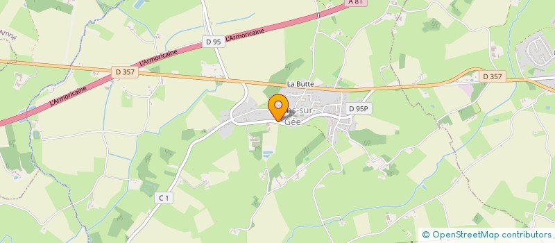 localisation de l'entreprise LUSSON FRERES  BRAINS-SUR-GEE