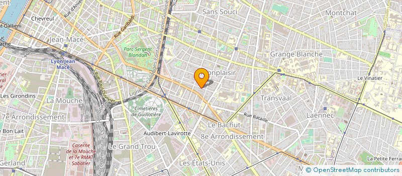 localisation de l'entreprise LUSTUCRU PREMIUM GROUPE à LYON 8EME
