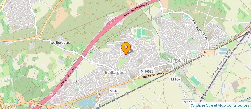 localisation de l'entreprise LUSYMA  BAILLARGUES