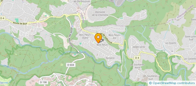 localisation de l'entreprise LUTABIMMO  VALBONNE