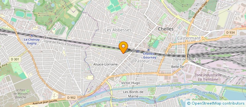 localisation de l'entreprise LUTECE  CHELLES