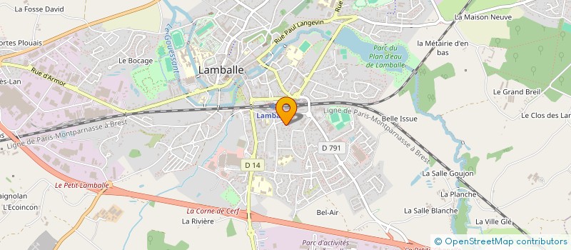 localisation de l'entreprise LUTECE  PLOURHAN