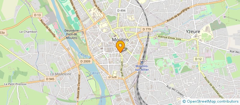 localisation de l'entreprise LUTECE à MOULINS