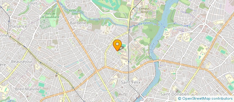 localisation de l'entreprise LUTECE à NANTES